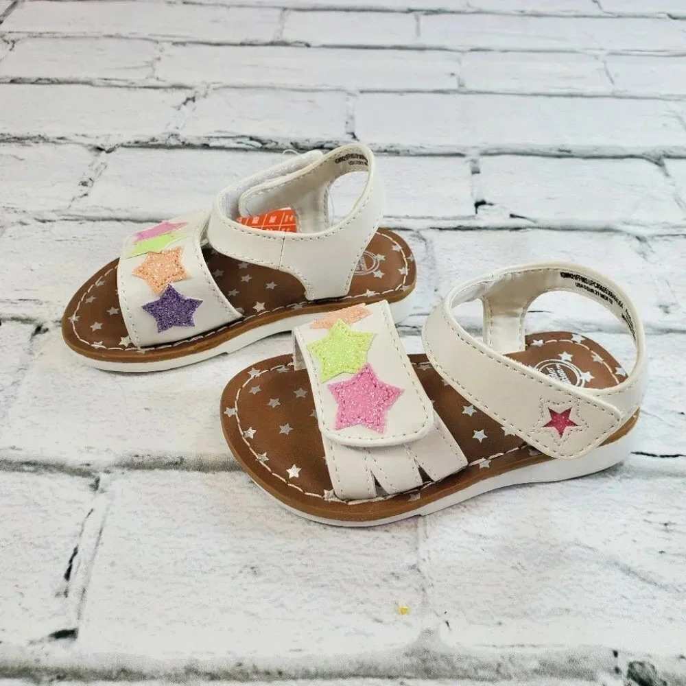 Baby White Star Strappy Sandal - Picture 4 of 9